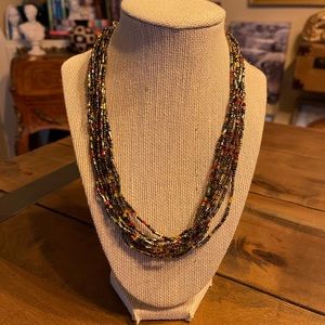 Multi-Strand Beaded Necklace